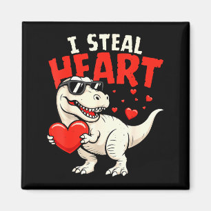 Imã Eu Roubo Corações Dinossauros Valentines Para Meni