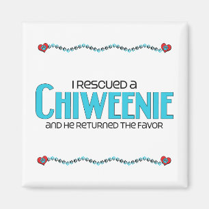 Imã Eu salvei um design da adopção do cão de Chiwee