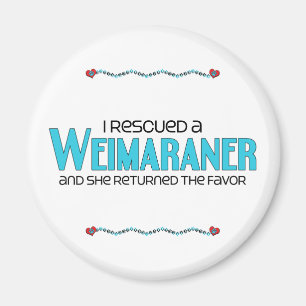 Imã Eu salvei um Weimaraner (o cão fêmea)
