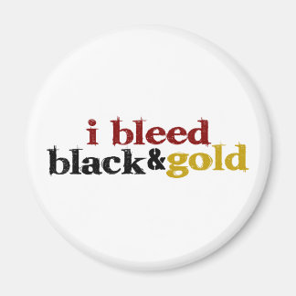 Imã Eu Sangrava Preto E Dourado