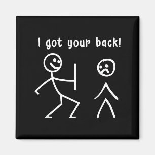 Imã Eu Seu Stick Figure Pun nas Costas