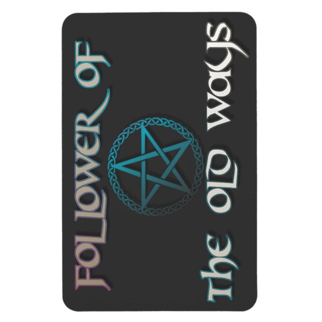 Ímã "Eu sigo as velhas maneiras" íman flexível (Vertical)