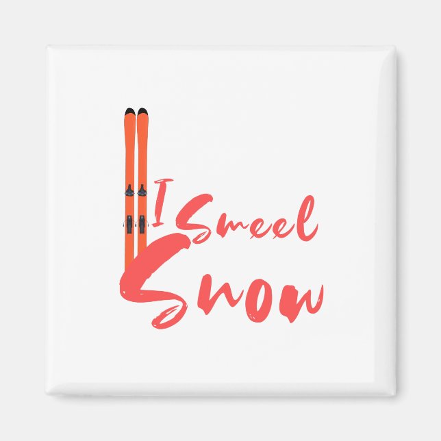 Imã Eu Sinto Cheiro de Neve (Frente)
