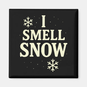 Imã Eu Sinto Cheiro de Neve Inverno Natal Manga Longa
