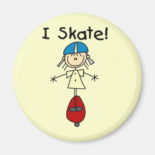 Imã Eu Skate Rapariga De Skate