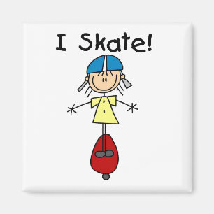 Imã Eu Skate Rapariga De Skate