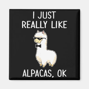 Imã Eu Só Gosto Muito de Alpacas, Ok_ Lhama Alpaca