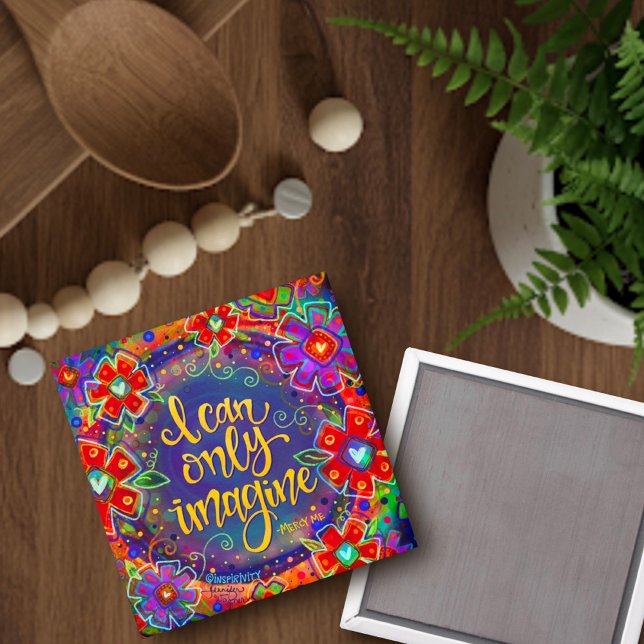 Imã "Eu Só Posso Imaginar" Imagem de Inspirividade (Criador carregado)