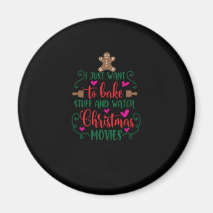 Imã Eu só quero assar e ver o filme de Natal