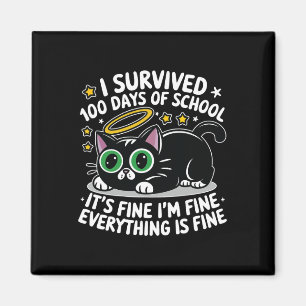 Imã Eu sobrevivi 100 dias de escola. Está tudo bem.