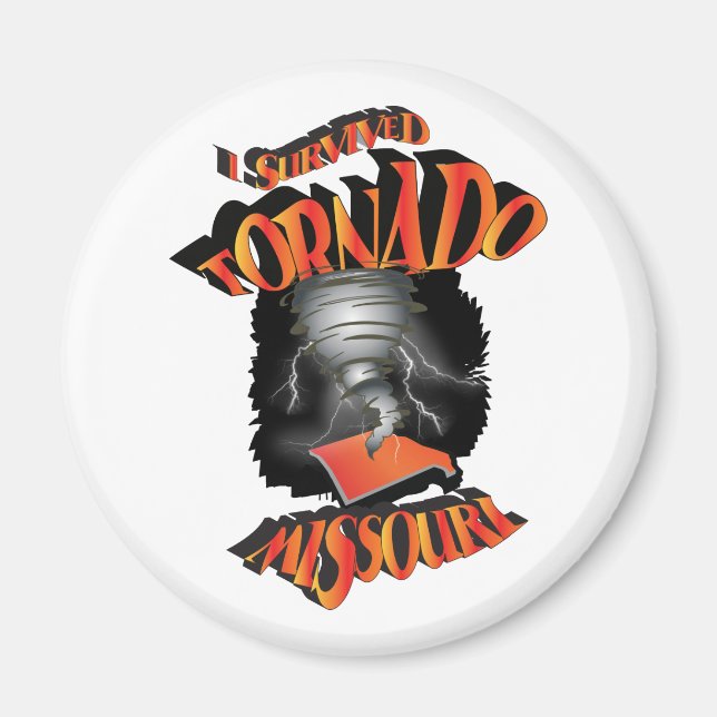 Imã Eu Sobrevivi a Tornado Missouri (Frente)