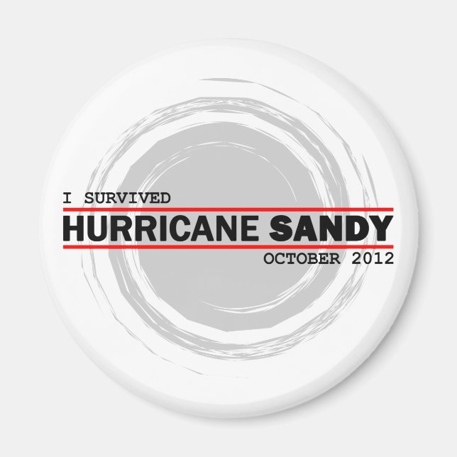 Imã Eu Sobrevivi Ao Furacão Sandy (Frente)