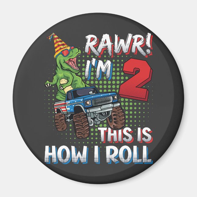 Imã Eu sou 2 É assim que eu faço o Dinossauro Monster  (Frente)