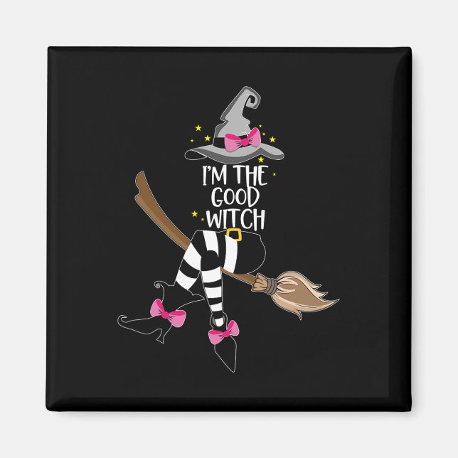 Imã Eu sou a boa bruxa do Halloween Matching Group Cos (Frente)