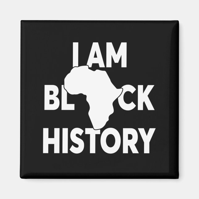 Imã Eu sou a história negra, vidas negras são importan (Frente)