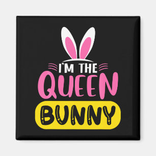 Imã Eu Sou A Rainha Bunny Orelhas De Coelho Ovo Páscoa