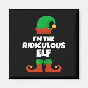 Imã Eu sou a Ridículo Família Elf Diversão de Natal Pa