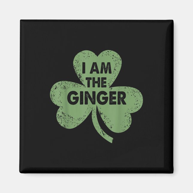 Imã Eu Sou A Rua Irlandesa Engraçada Ginger. (Frente)