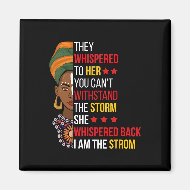 Imã Eu Sou A Tempestade Bhm Orgulhoso African Am (Frente)