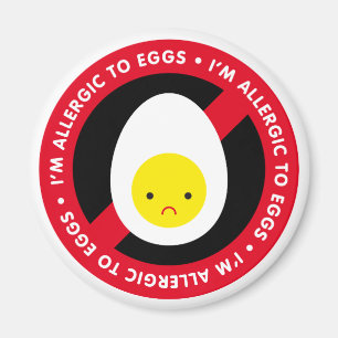 Imã Eu sou alérgico aos ovos!