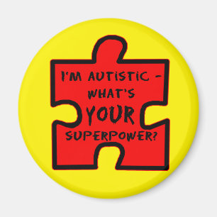 Imã Eu sou Autista - Qual é o SEU Superpoder?