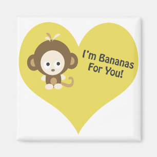 Imã Eu sou Bananas para você, macaco