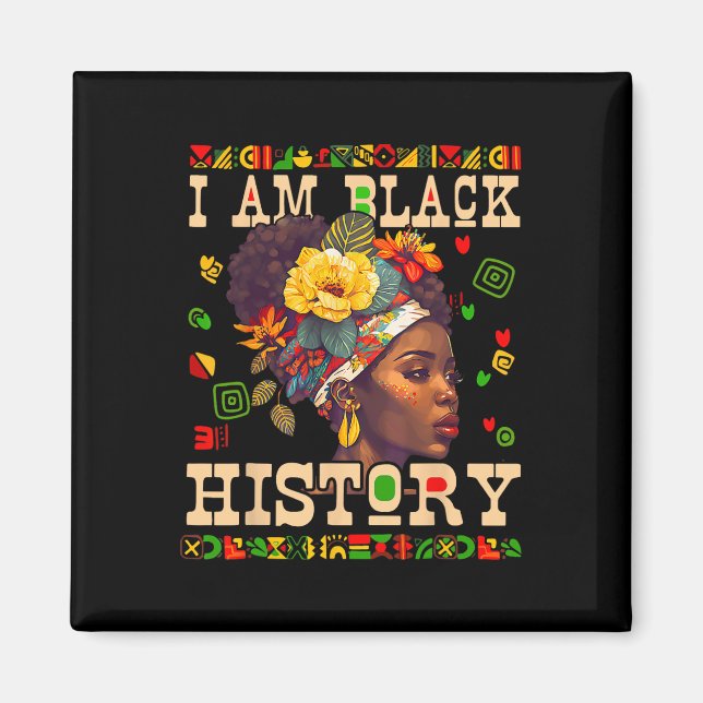 Imã Eu Sou Celebração do Mês da História Negra Afro-Am (Frente)