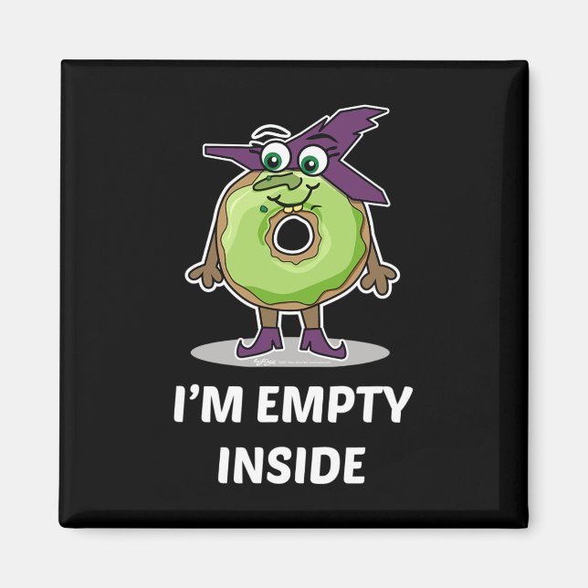 Imã Eu sou Dentro vazio, Design de Rosquinha de Hallow (Frente)