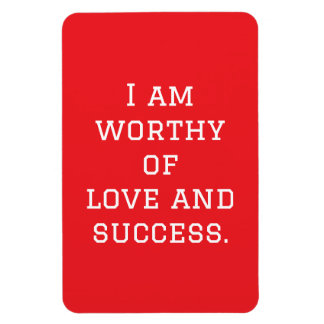 Ímã Eu sou digno de amor e sucesso
