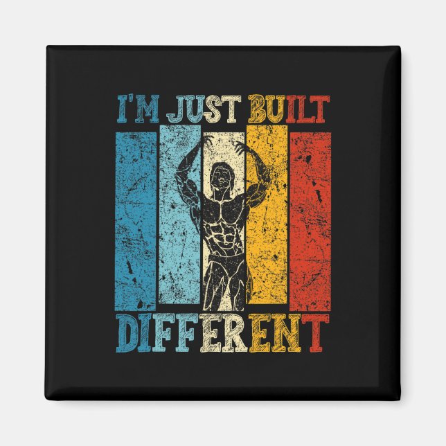 Imã Eu Sou Feito Diferente - Camiseta de Academia de F (Frente)