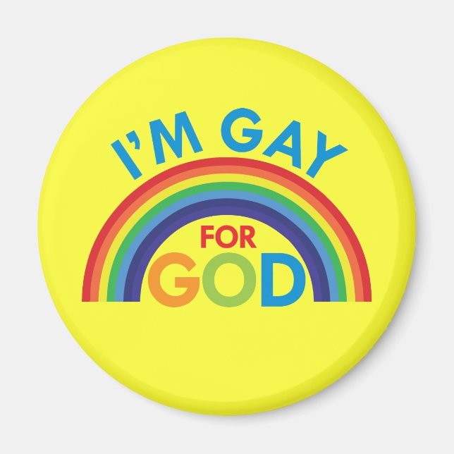 Imã Eu sou Gay por Deus (Frente)