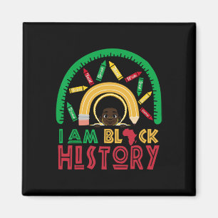 Imã Eu Sou História Negra Crianças Meninos Mês da Hist