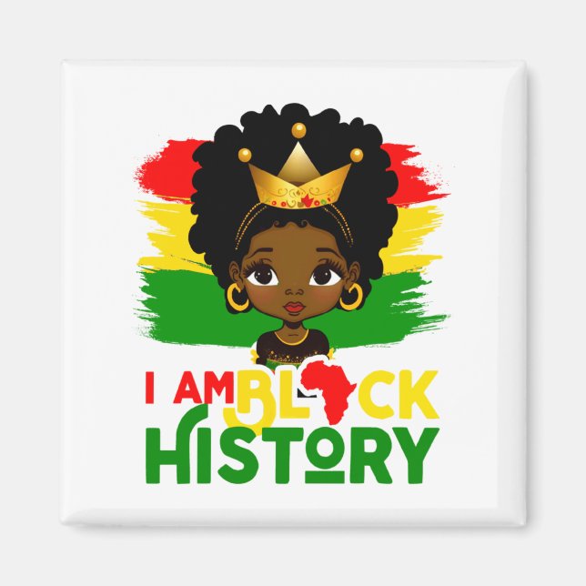 Imã Eu Sou História Negra História Negra Afro-American (Frente)