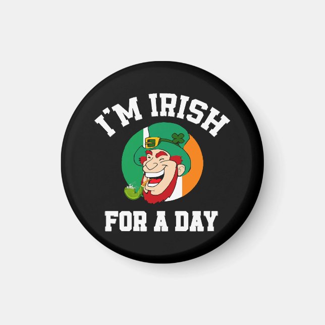 Imã Eu sou irlandês por um dia. (Frente)