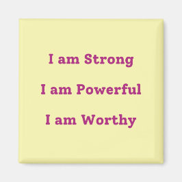 Imã Eu sou... Magneta quadrada