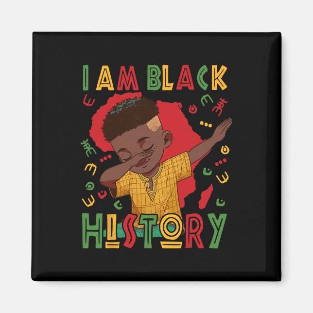 Imã Eu Sou Menino da História Negra Mês da História Ne (Frente)