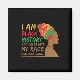 Imã Eu Sou Mês da História Negra Mulher Afro