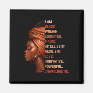 Imã Eu Sou Mulher Negra Educada Mágica Inteligente Mel