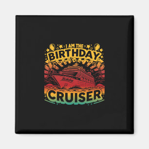 Imã Eu Sou o Barco do Aniversário Camiseta Divertida d