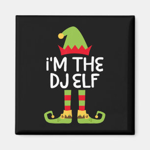 Imã Eu sou o Elf do Dj que bate no Elf de Natal