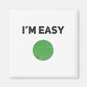 Imã Eu sou o Fácil Círculo de Esqui Verde Vintage