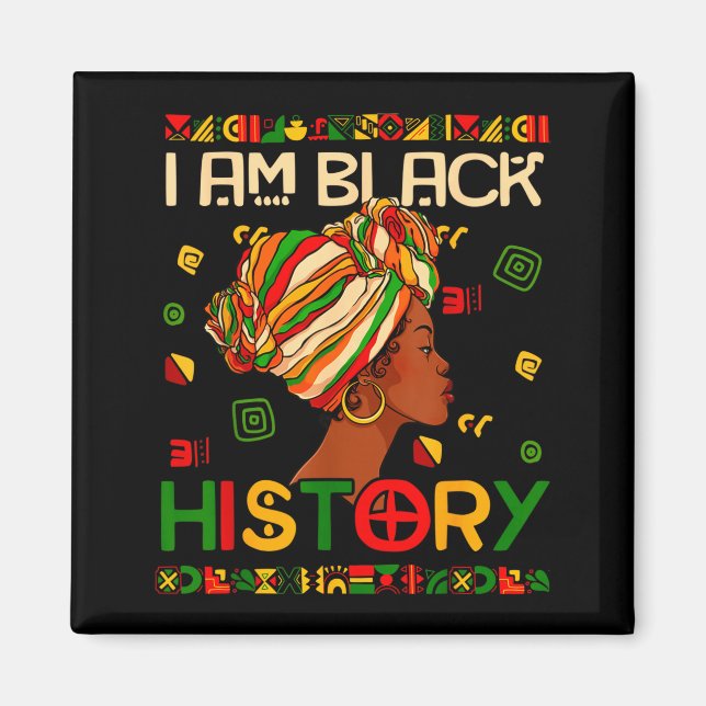 Imã Eu Sou O Mês Da História Negra Afro-Americano Para (Frente)