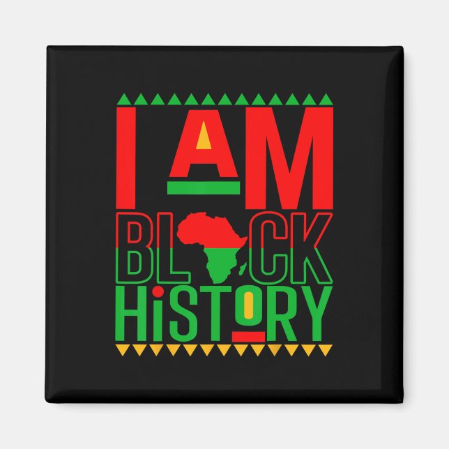 Imã Eu Sou O Mês Da História Negra Afro-Americano Para (Frente)