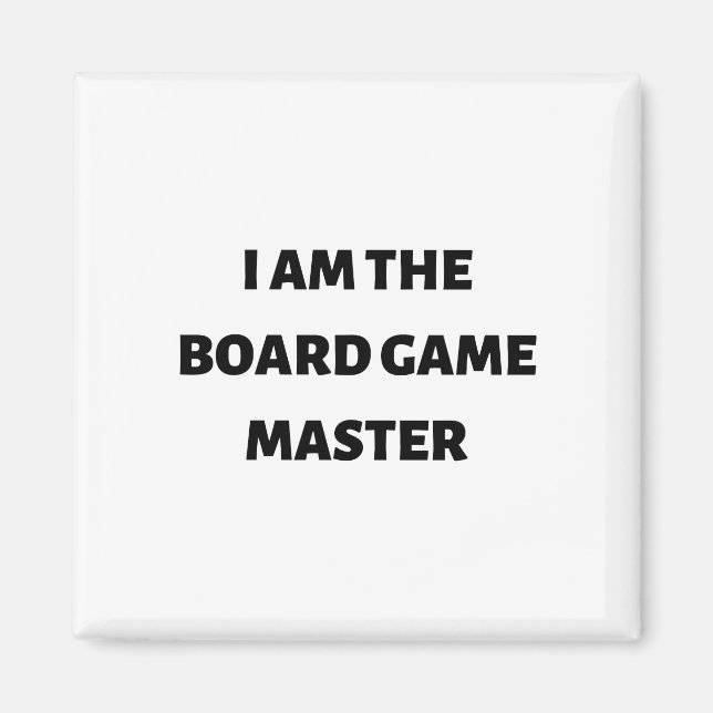 Imã Eu sou o mestre do jogo de conselho (Frente)