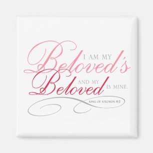 Imã Eu sou o meu amado, rosa