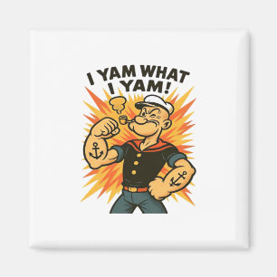 Imã Eu Sou O Que Eu Sou O Cartoon De Yam Popeye Cito C