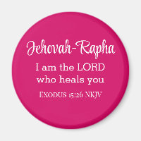 Eu sou o Senhor que cura você Bíblia Verso Rosa Qu
