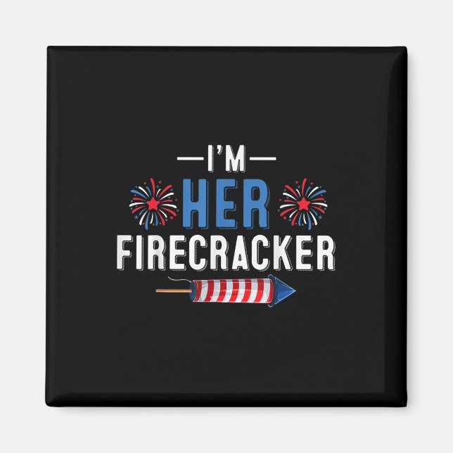 Imã Eu Sou O Seu Firecracker 4 De Julho Usa Coupl Patr (Frente)