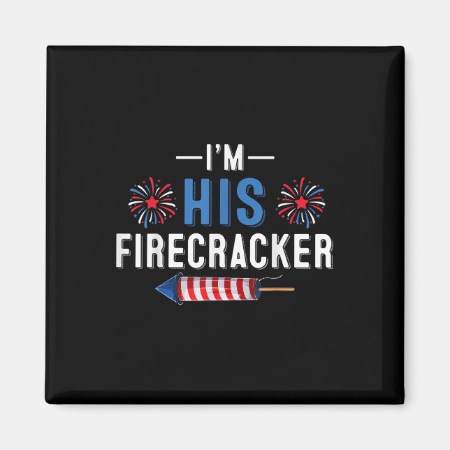 Imã Eu Sou O Seu Firecracker 4 De Julho Usa Coupl Patr (Frente)