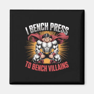 Imã Eu Sou Presente Em Bench Villains Anime Hero Gym M